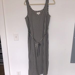 Lou & Grey Gingham Midi dress- brand new!
